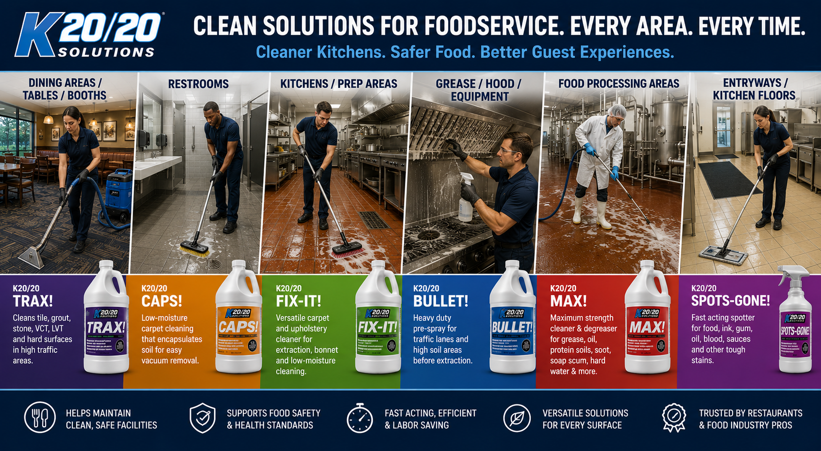 Foodservice Area Application Chart